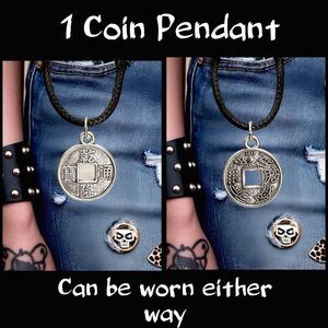 5 for $25💫1 Alternative Silver Coin Pendant
